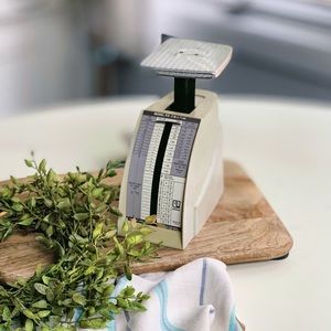 Vintage mailing scales/ flea market style